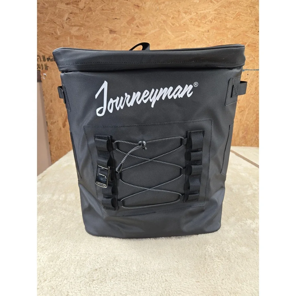 Journeyman Insulated Cooler Backpack Black Outdoor Hiking Picnic Bag‎ Large
